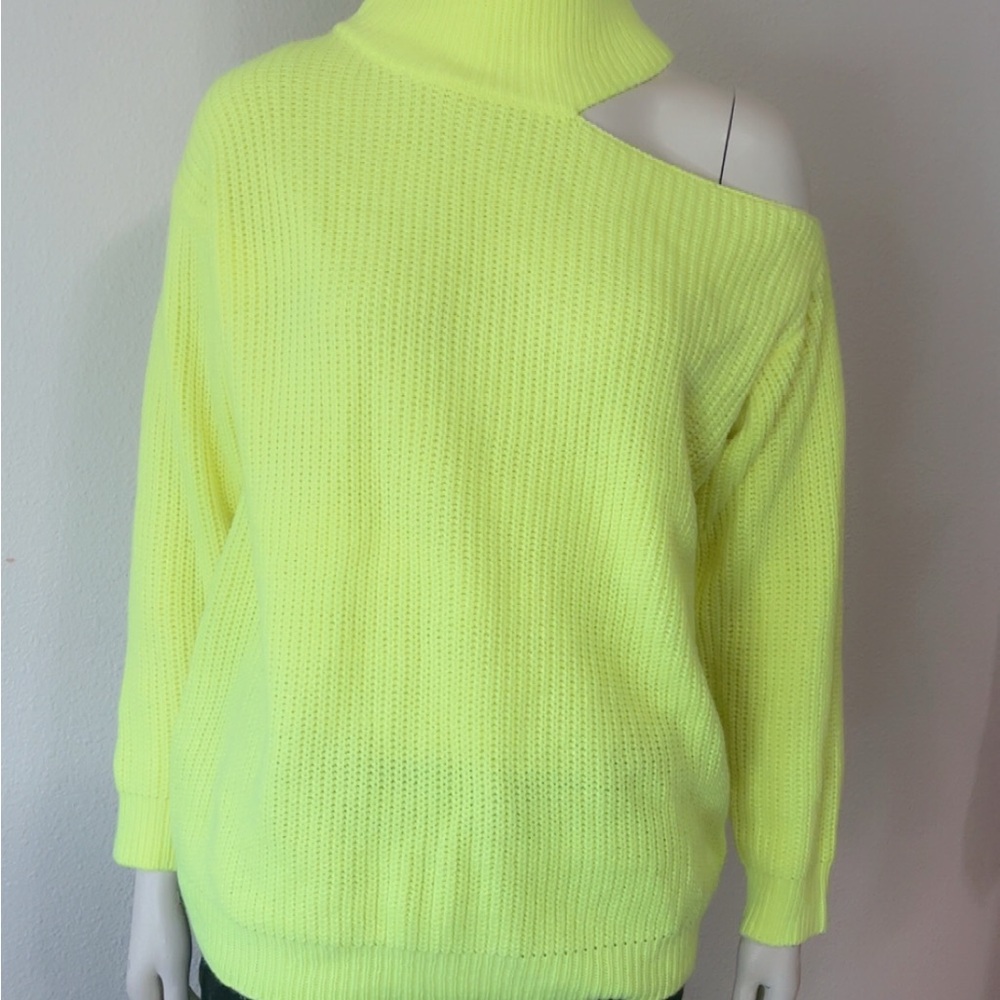 Vine & Love Neon Yellow Sweater